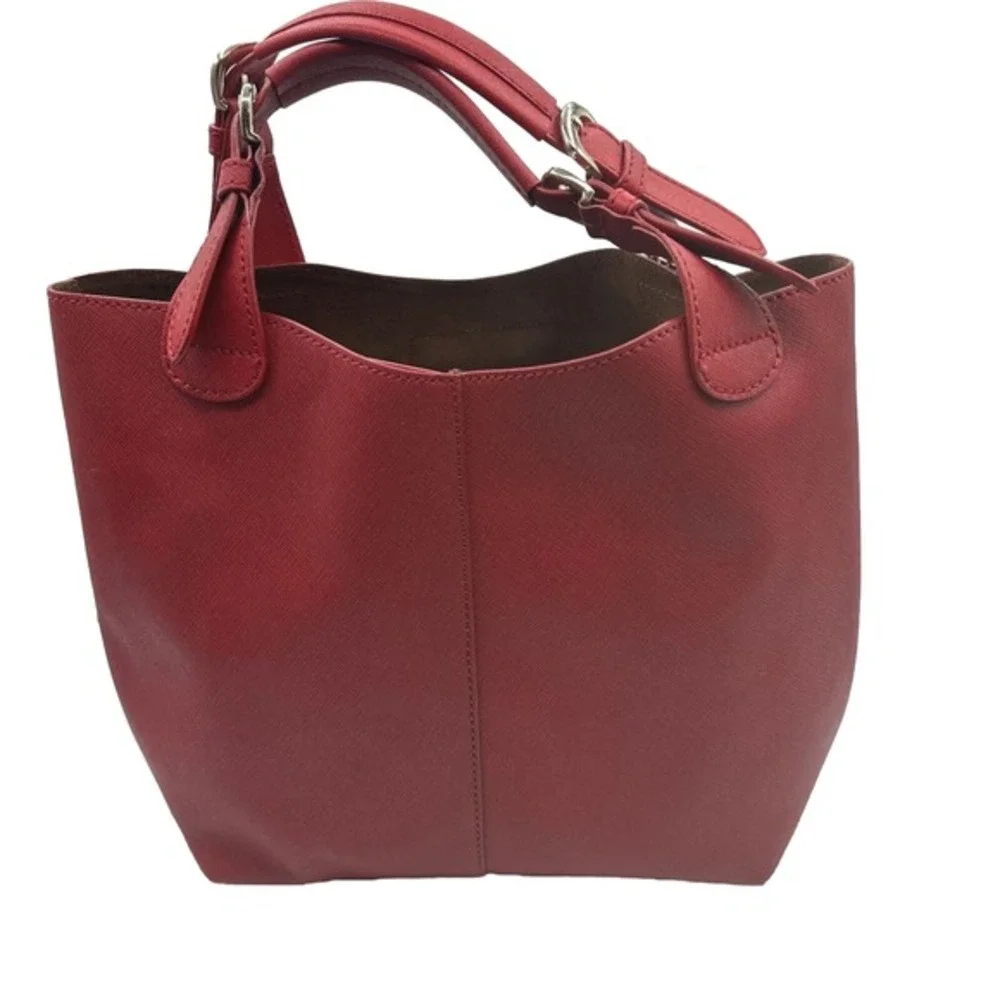 Dkny red saffiano
